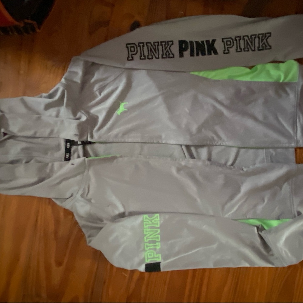 PINK full zip hoodie